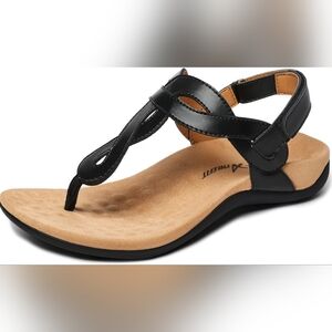 Athlefit Orthopedic Arch Support Sandals Comfortable Thong T-Strap Size 11M